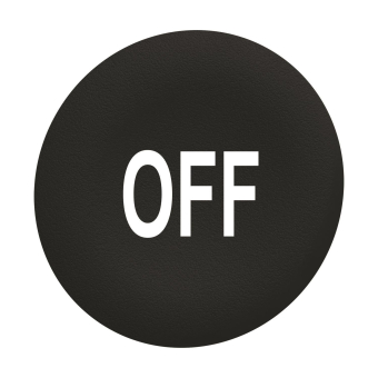 Schneider Tastenschild schwarz   ZBAF235 