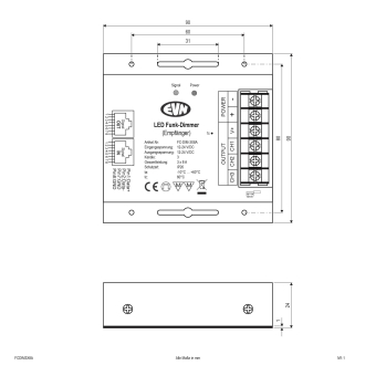 EVN Funk-Dimmer-Empfänger -  FC-DIM-3x8A 