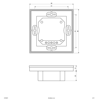 EVN FunkDimmerWandpanel 4Kanal    EFDWP4 