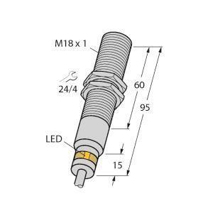 Turck Indukt. Sensor BI5-EM18D-VP6X/S120 