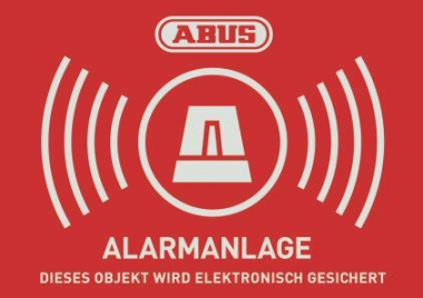 ABUS Warnaufkleber Alarm -D-      AU1423 