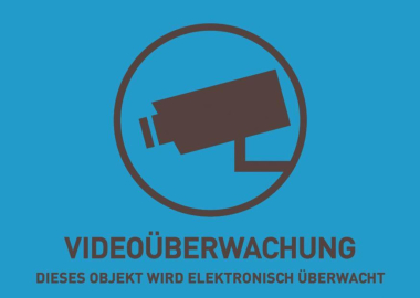 ABUS Warnaufkleber Video -D-      AU1321 