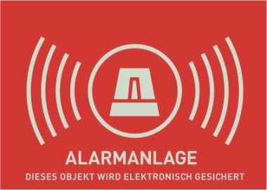ABUS Warnaufkleber Alarm -D-      AU1322 