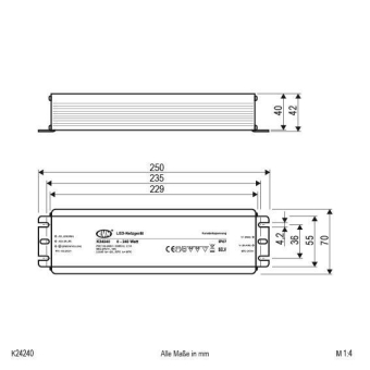 EVN LED-Netzgerät Alu 1-240W      K24240 
