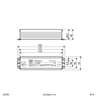 EVN LED-Netzgerät IP66 24V DC     K24100 