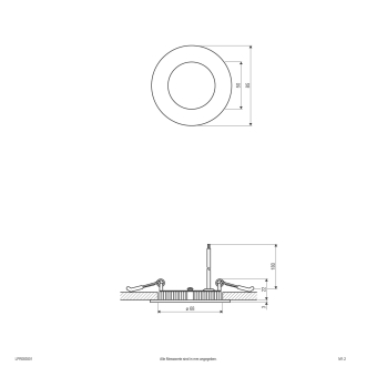 EVN LED-Einbau-Panel rund 5W   LPR083501 