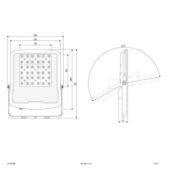 EVN LED Fluter, schwarz,      LFE1000940 