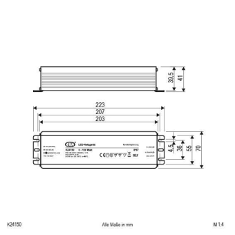 EVN LED-Netzgerät IP66 24V DC     K24150 