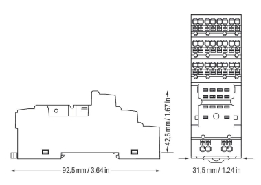 WAGO 2585-104 Relaissockel 