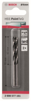 Bosch HSS-Spiralbohrer PointTeQ 