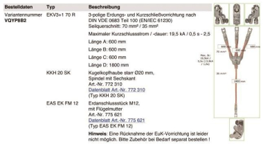 DEHN E.u.K-Vorrichtung 3-pol.     770350 