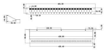 EFB Verteilerfeld 19" 1HE      37578.1V2 