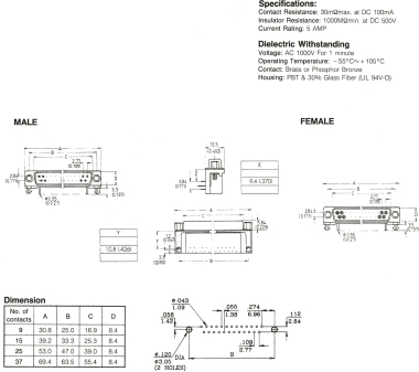 EFB 29259.1 D-SUB-           E-DS09AKGT1 