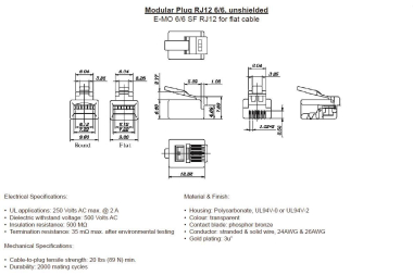 EFB Modular Stecker RJ12     37518.1-100 