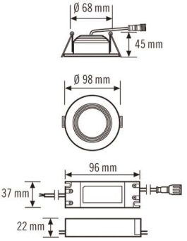 ESY LED-Downlight Elsa 5W 4K  EO10300011 