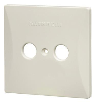 KATH Abdeckplatte 2-Loch ws       ESZ 52 