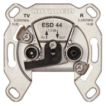 KATH Antennendose Durchgang 2fach ESD 44 