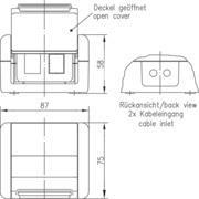 TG Gehäuse AP 75x86x58mm     H02000A0070 