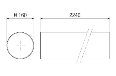 Maico Dachdurchführungshülse  PP 45 DFHL 