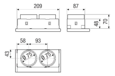 Maico Blechadapter f.Anschluss   WS 75 A 