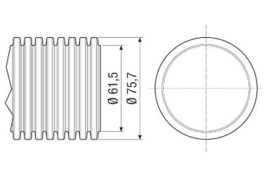 Maico Flexibles PE-HD Rohr 50m A MA-FR75 