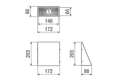 Maico Wandstutzen Außenluft    KW-AL 12E 