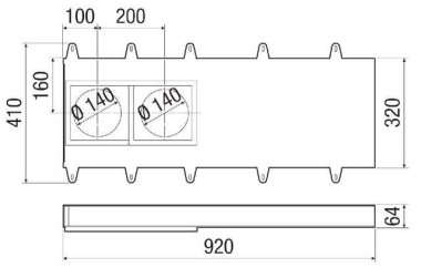 Maico Laibungselement f.Duo 0093. Duo LE 