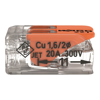WAGO 221-412 COMPACT-Verbindungsklemme, 
