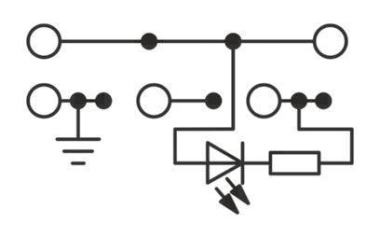 Phoenix        PTIO 1,5/S/4-PE-LED 24 GN 