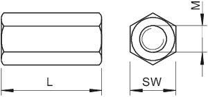 OBO CSTR M10 A2 Verbindungsmuffe 