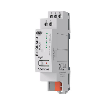 Zennio ZIORQ4 RailQUAD 4 KNX-Modul m.4 