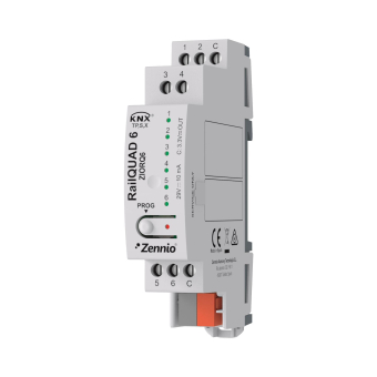 Zennio ZIORQ6 RailQUAD 6 KNX-Modul m.6 