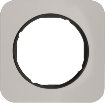 Berker Rahmen R.1 Alu/schwarz   10112184 