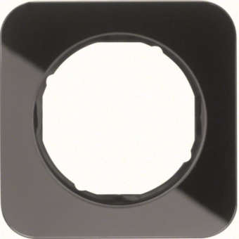 Berker Rahmen R.1 Glas, schwarz 10112116 