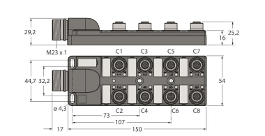 Turck Passiver         TB-8M12-4P2-CS12H 
