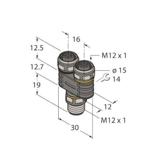 TURCK 2-fach-           YB2-FSM5-2FKM5.4 