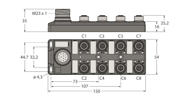 TURCK Passiver Aktuator- TB-8M12-5-CS19T 