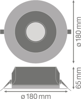 LEDV LED-Downlight 14W 1600lm 4000K 