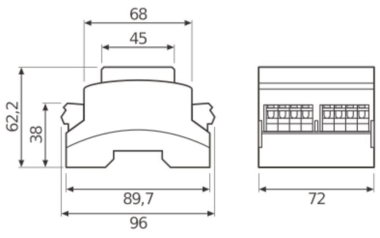 OSR DALI Repeater SO Reiheneinbaugerät 