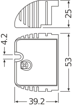 OSR OT CABLE CLAMP E-STYLE B=53mm 