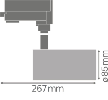 LEDV TRACK SP D85 35W/3000K 90RA NFL 