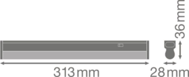 LEDV LINEAR LED 4W 400lm 3000K 