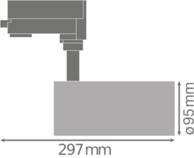 LEDV TRACK SP D95 55W/4000K 90RA NFL 