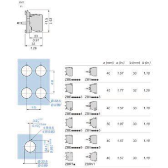 GS Hilfsschalter-Block         ZB5AW0B15 