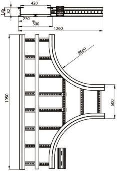 Unex T-Stück lichtgrau          67539-04 