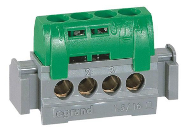 Legrand 004830 Klemmenleiste grün 