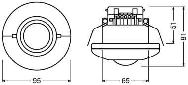 Osram LUXEYE SENSE DALI BT IP20 weiß 