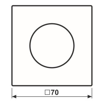 Jung Abdeckung m.Drehknopf      LS1740WW 
