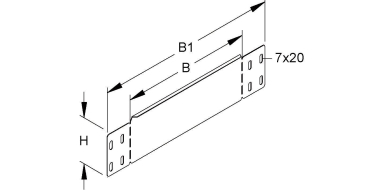 Niedax Rinnenabschluss    RADS 100.100 S 