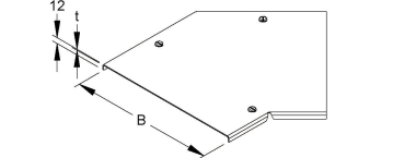 Niedax Deckel f.Bogen 45°     RBADVS 100 